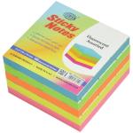 FIS STICKY NOTE PAD 3X3" Fluoresecent 5 color 500 sheets