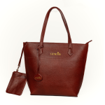 Genesis Leather Tote Bag - Red