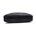 Genesis Leather Business Messenger Bag Fits 15.6″ Laptop, Light weight and Slim design (Black)