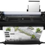 HP T520 36-Inch DesignJet Plotter Printer, Black (CQ893A)