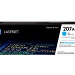 HP 207A Original LaserJet Toner Cartridge, Cyan (W2211A)