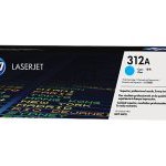 HP 312A Original LaserJet Toner Cartridge, Cyan (CF381A)