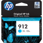 HP 912 Original Ink Cartridge, Cyan (3YL77AE)