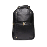 Genesis Leather Backpack – Black