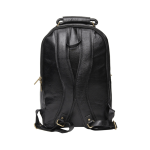 Genesis Leather Backpack – Black
