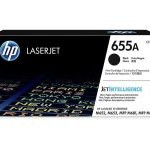 HP 655A Original LaserJet Toner Cartridge, Black (CF450A)