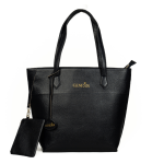 Genesis Leather Tote Bag - Black