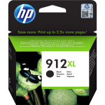 HP 912XL High Yield Original Ink Cartridge, Black (3YL84AE)