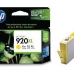 HP 920XL High Yield Original Ink Cartridge, Yellow (CD974AN)