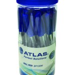 Atlas Ball Pen 1.0mm Medium Jar=30 Blue, AS-BP100M-BE-30P