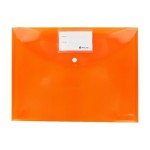 Atlas Document Bag w/crd & btn Orange F/S, AS-F1003C