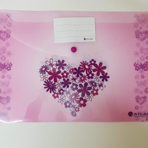 Atlas Document Bag LovBoquet w/pnkhrt FS-Pink, AS-F1004LB6