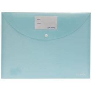 Atlas Document Bag opq w/namecard&btn-Blue, AS-F10051