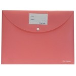 Atlas Document Bag opq w/namecard&btn-Red, AS-F10052