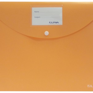 Atlas Document Bag opq w/namecard&btn-Orange, AS-F1005C