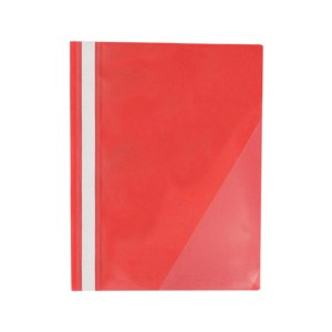 Atlas Flat File PP A4 thick w/pkt Red, AS-F26842