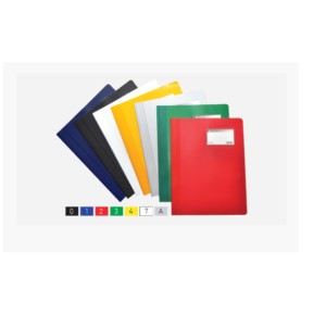 Atlas Flat File PP A4 thick w/pkt L.Grey, AS-F2684AL