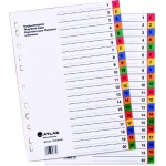 Atlas PP Col Divider A4 1-20. Bx=15st, AS-F28420