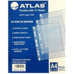 Atlas Glas Clear Pokt PP 80m A4 Bx=100, AS-F32438