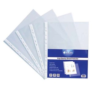 Atlas Glas Clear Pokt PP 60m A4 Bx=100, AS-F32448