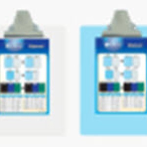 Atlas Clip Board F/S Push type Blue, AS-F36011