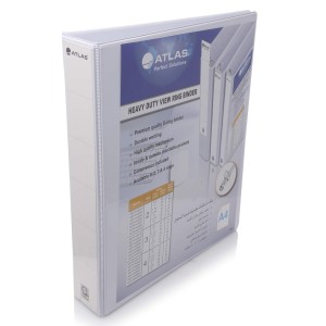 Atlas PVC 2ring A4 35mm (1¼") w/p White, AS-F41429357