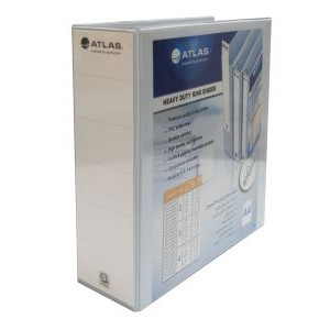 Atlas PVC 2ring A4 65mm (2½") w/p White, AS-F41429657
