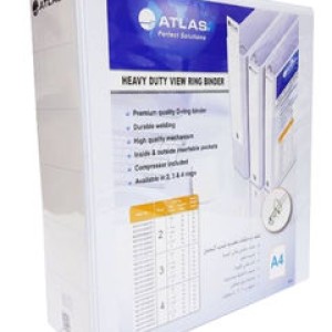 Atlas PVC 4ring A4 15mm (½") w/p White, AS-F41449157