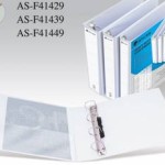 Atlas PVC 4ring A4 25mm (1") w/p White, AS-F41449257