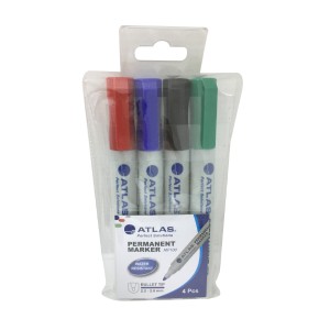 Atlas Permanent Marker Chisel DZ=12EA Green, AS-MP200-GN