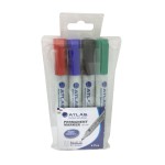 Atlas Permanent Marker Chisel DZ=12EA Red, AS-MP200-RD