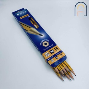 Atlas HB Pencil Yellow+ER BX=12, AS-PW-155-E