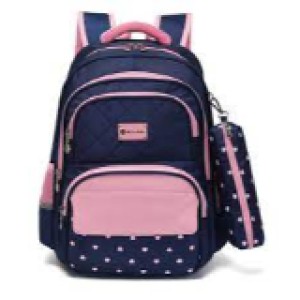 Atlas Back Pack Girl 16.5" Rose Red w/Hearts, AS-SBP-GB-021