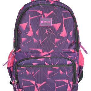 Atlas Back Pack Girl 18" Purple Abstract, AS-SBS-GB-059