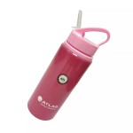 Atlas Water Bottle Sipper Aluminium Pink 0.6 L, AS-WB0034-PK