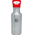 Atlas Water Bottle w Sipper Aluminium Red 0.6L, AS-WB0060-RD