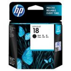 HP 18 Original Ink Cartridge, Black (C4936A)