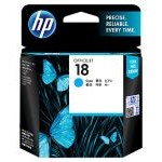HP 18 Original Ink Cartridge, Cyan (C4937A)