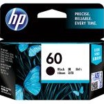 HP 60 Original Ink Cartridge, Black (CC640WA)