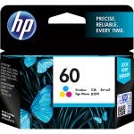 HP 60 Original Ink Cartridge, Tricolor (CC643WA)