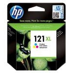 HP 121XL High Yield Original Ink Cartridge, Tricolor (CC644HE)