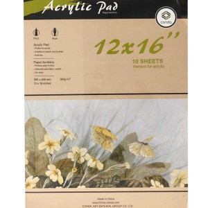 Conda Group Pad Oil & Acry 300g 12x16" 10sh, CD-A412604