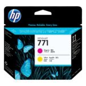 HP 771 DesignJet Printhead, Magenta/Yellow (CE018A)