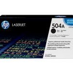 HP 504A LaserJet Toner Cartridge - Black (CE250A)