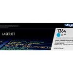 HP 126A Original LaserJet Toner Cartridge, Cyan (CE311A)