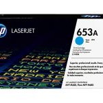 HP 653A Original LaserJet Toner Cartridge, Cyan (CF321A)