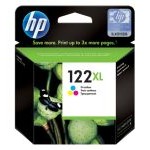 HP 122XL High Yield Original Ink Cartridge, Tricolor (CH564HE)