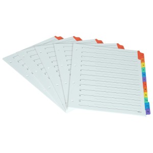 Clipp Plastic Grey Divider A4 1-12 Bx=25, CP-F29412