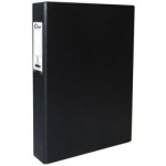 Clipp 2 Ring Binder D type A4 Black MY, CP-F44428250M