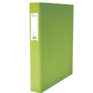 Clipp 2 Ring Binder D type A4 Green MY, CP-F44428253M